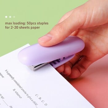 Mini Shell Folding Stapler Portable Size Color Binder 24/6 Standard Staples Office Binding Tools School A7019