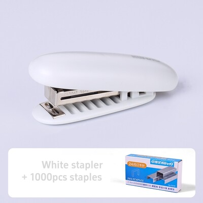 Mini školjkasta sklopiva klamerica, prijenosna veličina, vezivo u boji, 24/6 standardne klamerice, alati za uredsko uvezivanje, škola A7019