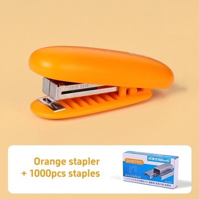 Mini školjkasta sklopiva klamerica, prijenosna veličina, vezivo u boji, 24/6 standardne klamerice, alati za uredsko uvezivanje, škola A7019