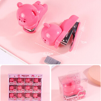 Drăguț mini capsator cu animale din desene animate Mașini portabile creative de legături de cărți Rechizite școlare Accesorii de birou Papetarie Cadouri