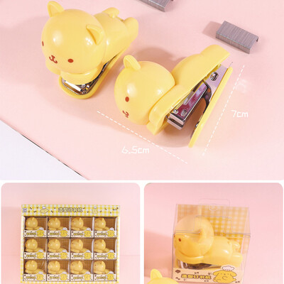 Drăguț mini capsator cu animale din desene animate Mașini portabile creative de legături de cărți Rechizite școlare Accesorii de birou Papetarie Cadouri