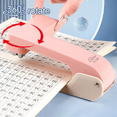 Capsator mare, rotativ de 360 de grade, pentru studenți, la biroul de acasă, mașină de capsat, ambreiaj puternic, extractor de capse de capacitate mare