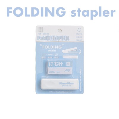 Kokkupandav klammerdaja kaasaskantav valge sinine värviline köitja Kasutage 10 # klambrit kontori köitmistööriistad Kool A7525