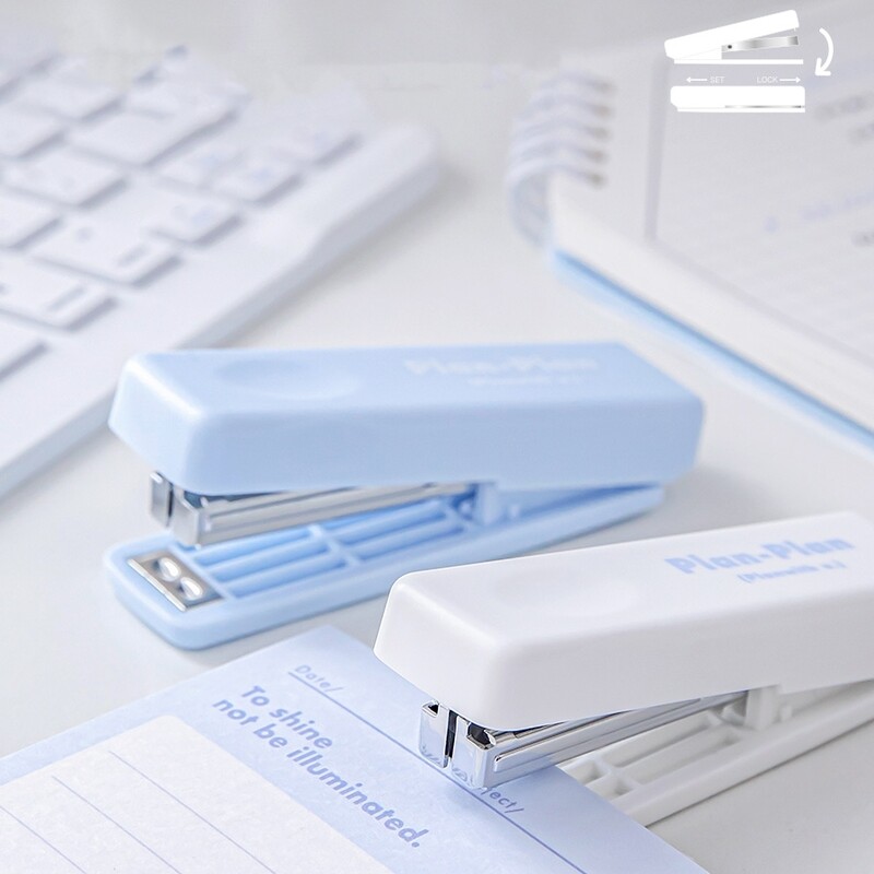 Kokkupandav klammerdaja kaasaskantav valge sinine värviline köitja Kasutage 10 # klambrit kontori köitmistööriistad Kool A7525