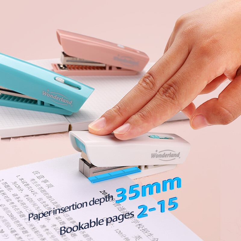 KW-trio безпроблемно настолен телбод Ръчен офис телбод Поддръжка на капацитет 15 листа 24/6 или 26/6 телбод с инструмент за отстраняване на телбоди