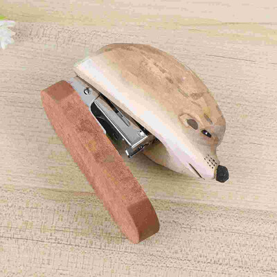 Mokyklos raštinės reikmenų rankinis susegimo mašina Flamingo biuro reikmenys medinis vaikas