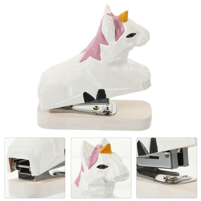 Mokyklos raštinės reikmenų rankinis susegimo mašina Flamingo biuro reikmenys medinis vaikas