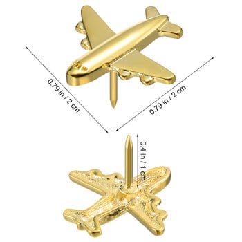 24 τεμ. καρφίτσα H-nail Thumbtack Plane Metal Steel Needle Cute Tacks Sturdy Pushpins