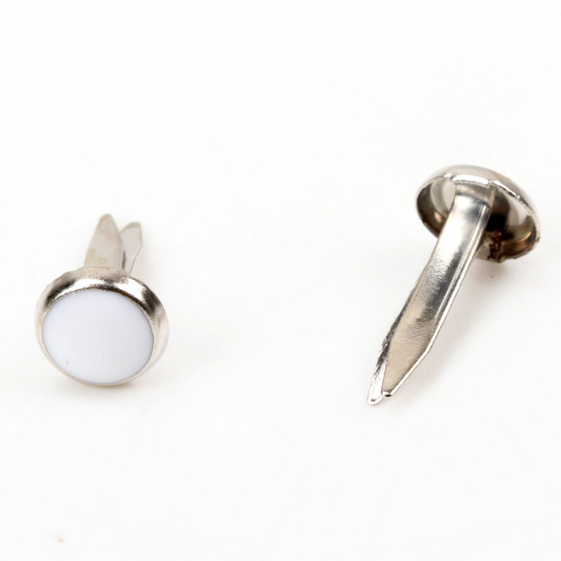 Drip drăguț emailat 14x6mm 50 buc. știfturi rotunde din metal, țepi, pentru albume de albume, ornamente, elemente de fixare, meșteșuguri, ace de decorare
