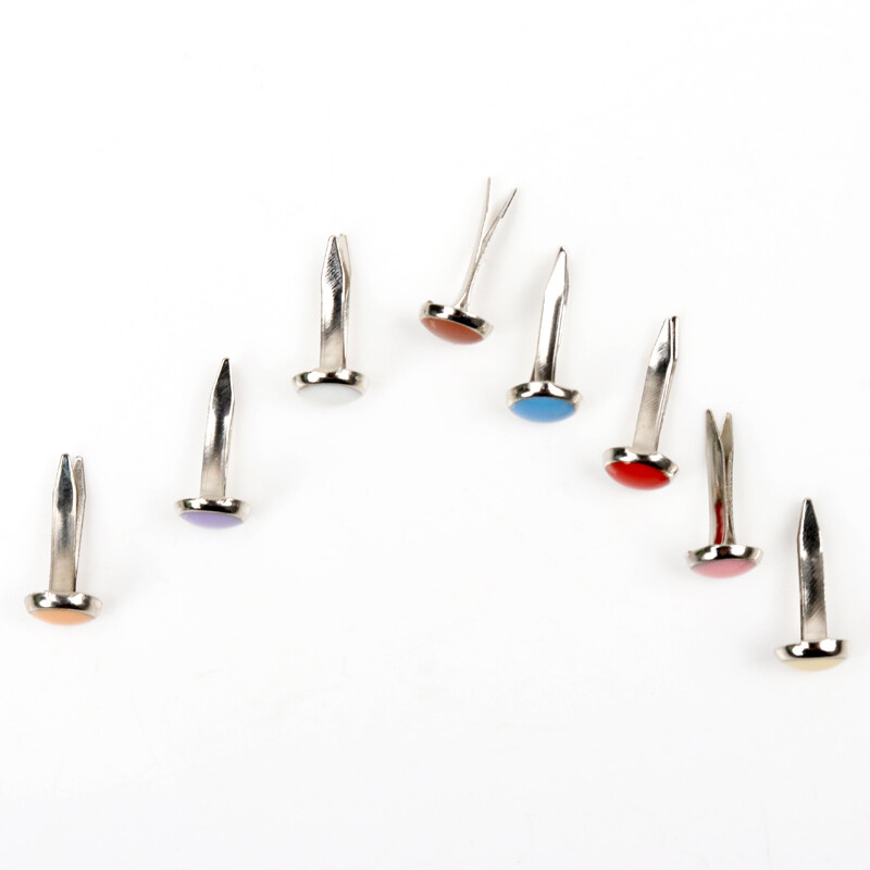 Drip drăguț emailat 14x6mm 50 buc. știfturi rotunde din metal, țepi, pentru albume de albume, ornamente, elemente de fixare, meșteșuguri, ace de decorare
