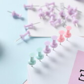 40 buc/cutie Chinșe de culoare solidă, de dimensiuni mici, pentru papetărie de birou, știfturi pentru hărți de perete, picturi