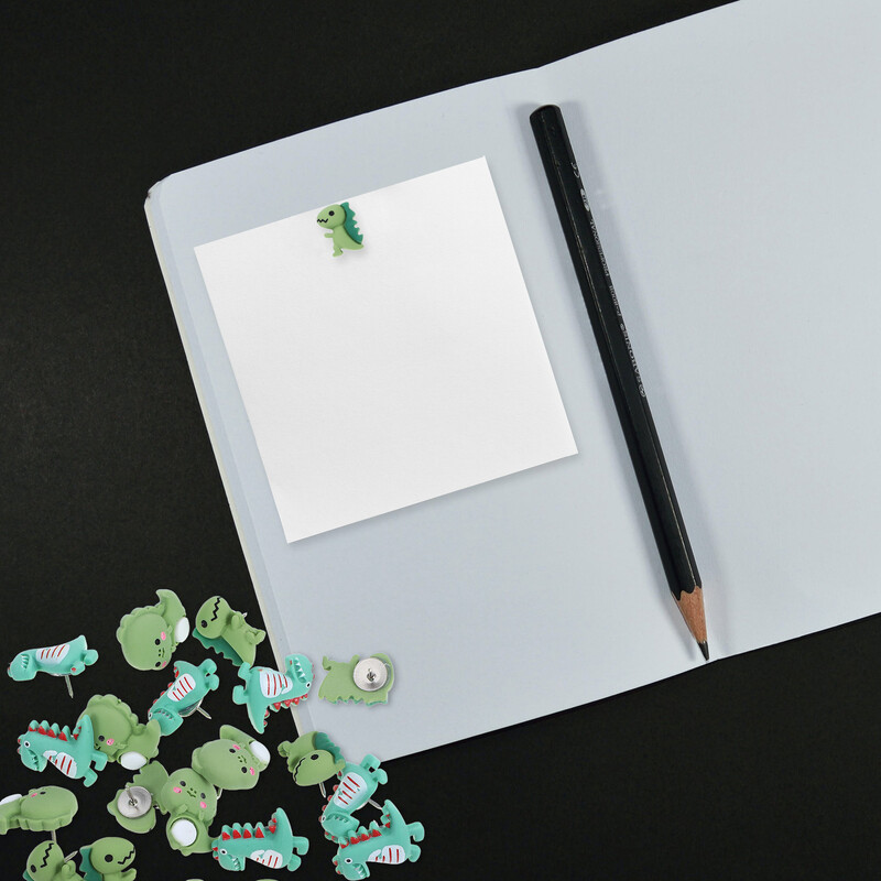 20 buc șuruburi de dinozaur pentru birou, studenți, știfturi de Halloween pentru animale