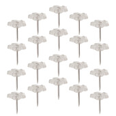 100 de bucăți de știfturi cu flori, hartă, șuruburi, chinuri drăguțe, unghii în H, cleme transparente, ace de fier