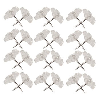 100 τεμ. Flower Push Pins Χάρτης πίνακα Thumb Tack Cute Thumbtack H-nail Clear Tacks Iron Pushpins