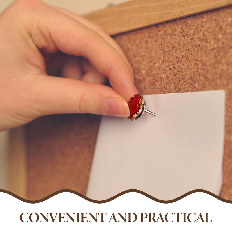 30 бр. Щипки Карта Розови цветя Декоративни иглени игли Консумативи Многофункционални сменяеми щипки Червени