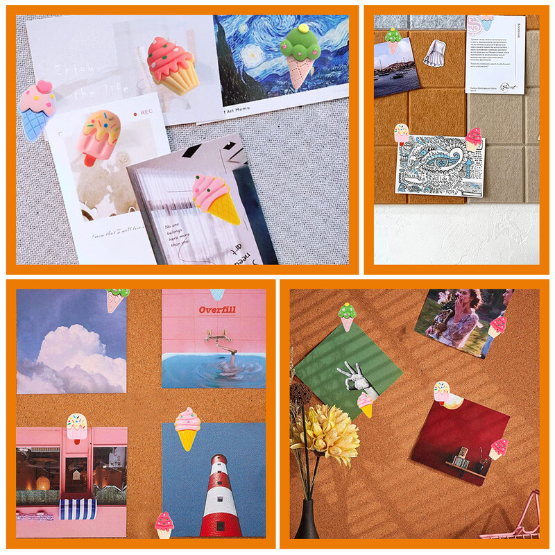 15 kom. Višenamjenska igla za sladoled, zamjenjivi oblik, mala plastična plutena ploča za svakodnevnu upotrebu.