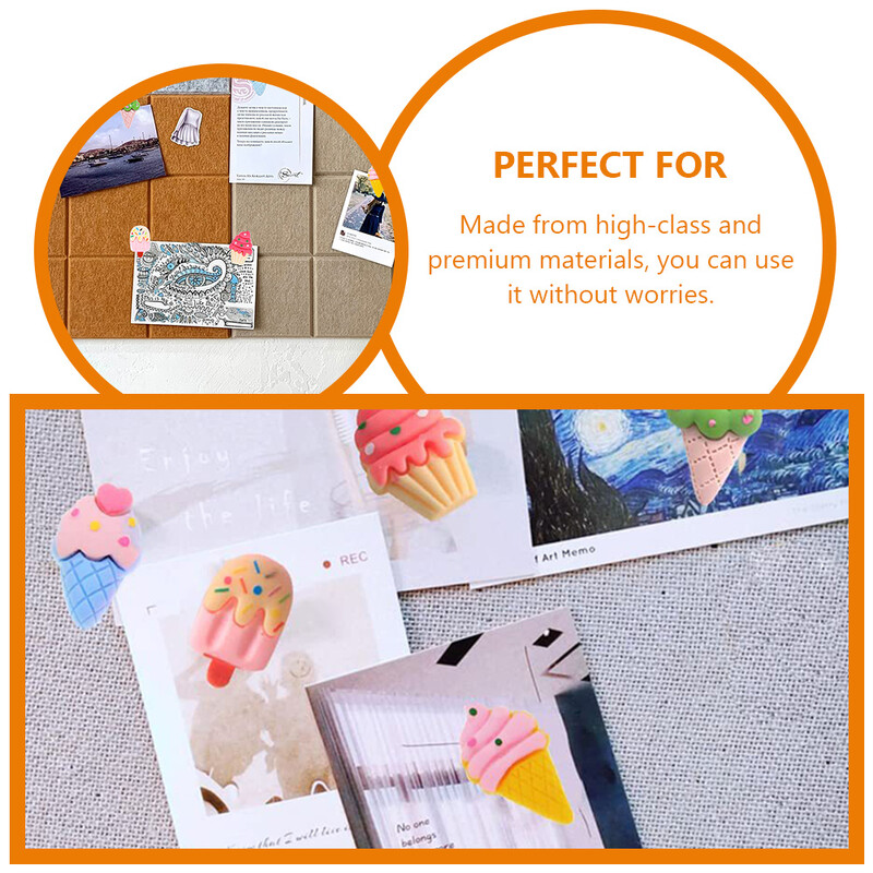 15 kom. Višenamjenska igla za sladoled, zamjenjivi oblik, mala plastična plutena ploča za svakodnevnu upotrebu.