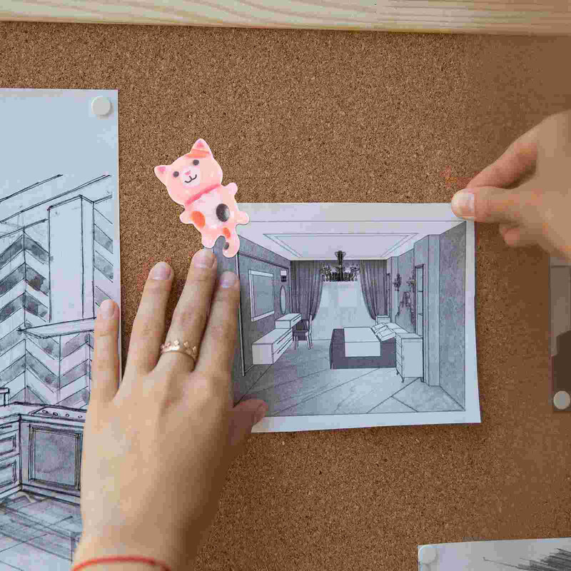 30 бр. Котка с дълга опашка, Щипки и игли Табло за обяви Аксесоари Декор Корк Декоративна Украса за офис