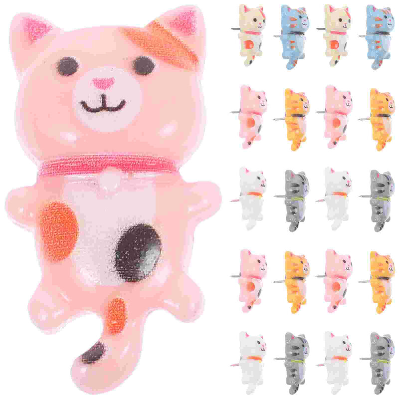 30 бр. Котка с дълга опашка, Щипки и игли Табло за обяви Аксесоари Декор Корк Декоративна Украса за офис