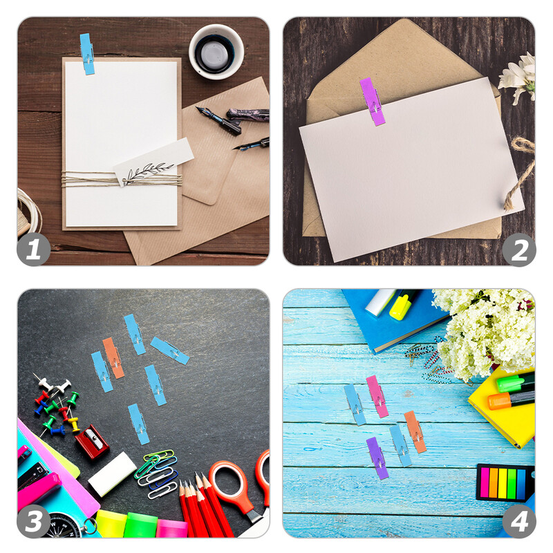 50 de bucăți de hârtie, știft, chinătoare, panou pentru birou, clasă, documente, împingere din lemn