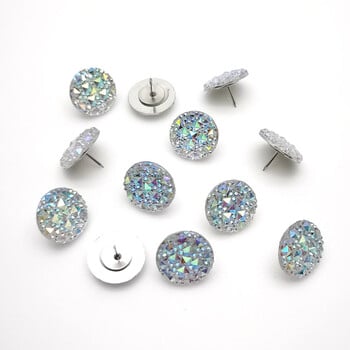 10 τεμ. Rhinestone Thumbtack Compact Pushpins Πολυλειτουργικές καρφίτσες Πίνακας φελλού Καθημερινή χρήση Delicate Small