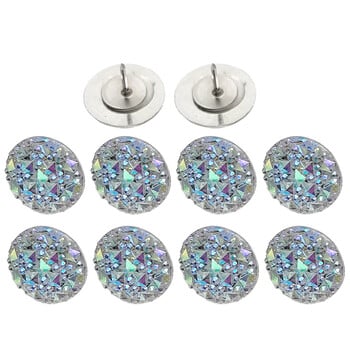 10 τεμ. Rhinestone Thumbtack Compact Pushpins Πολυλειτουργικές καρφίτσες Πίνακας φελλού Καθημερινή χρήση Delicate Small