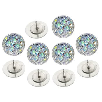 10 τεμ. Rhinestone Thumbtack Compact Pushpins Πολυλειτουργικές καρφίτσες Πίνακας φελλού Καθημερινή χρήση Delicate Small