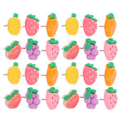 Ace de fructe Decorațiuni pentru panoul de buletin Chintă din rășină Ace drăguțe pentru tabla de plută