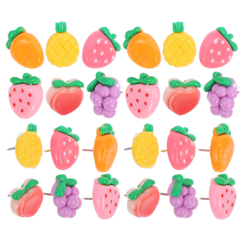 Ace de fructe Decorațiuni pentru panoul de buletin Chintă din rășină Ace drăguțe pentru tabla de plută