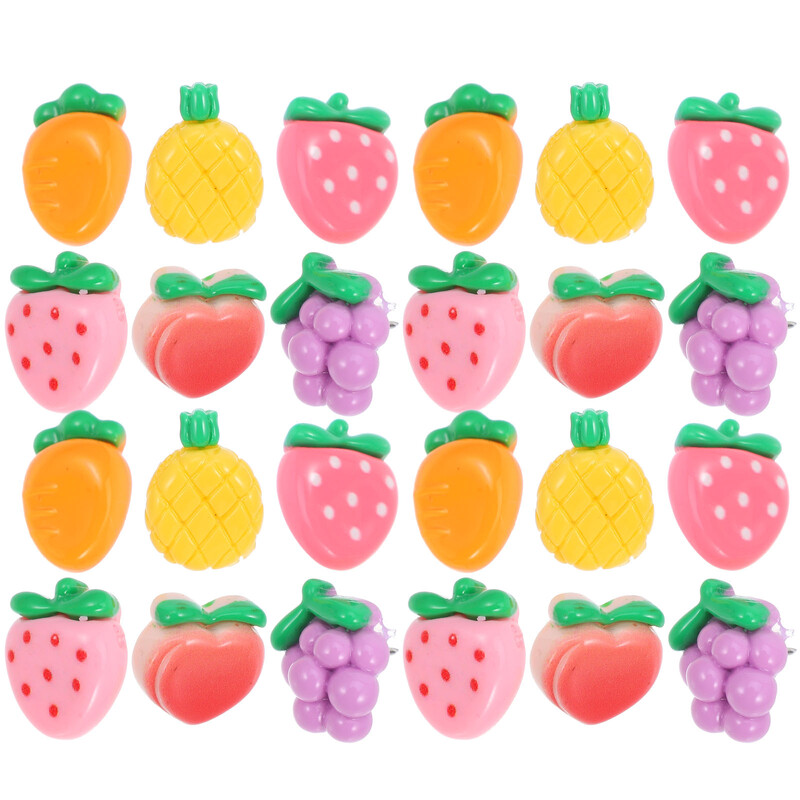 Ace de fructe Decorațiuni pentru panoul de buletin Chintă din rășină Ace drăguțe pentru tabla de plută