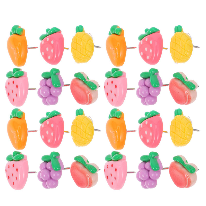 Ace de fructe Decorațiuni pentru panoul de buletin Chintă din rășină Ace drăguțe pentru tabla de plută