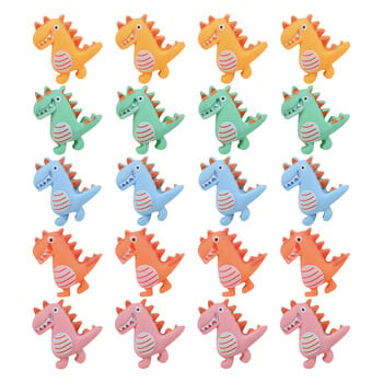 20 τμχ Dinosaur Pin Resin Flatback Charms Αξεσουάρ γραφείου για γυναίκες Καρφίτσες ώθησης Χάρτης Διακοσμήσεις γραφείου