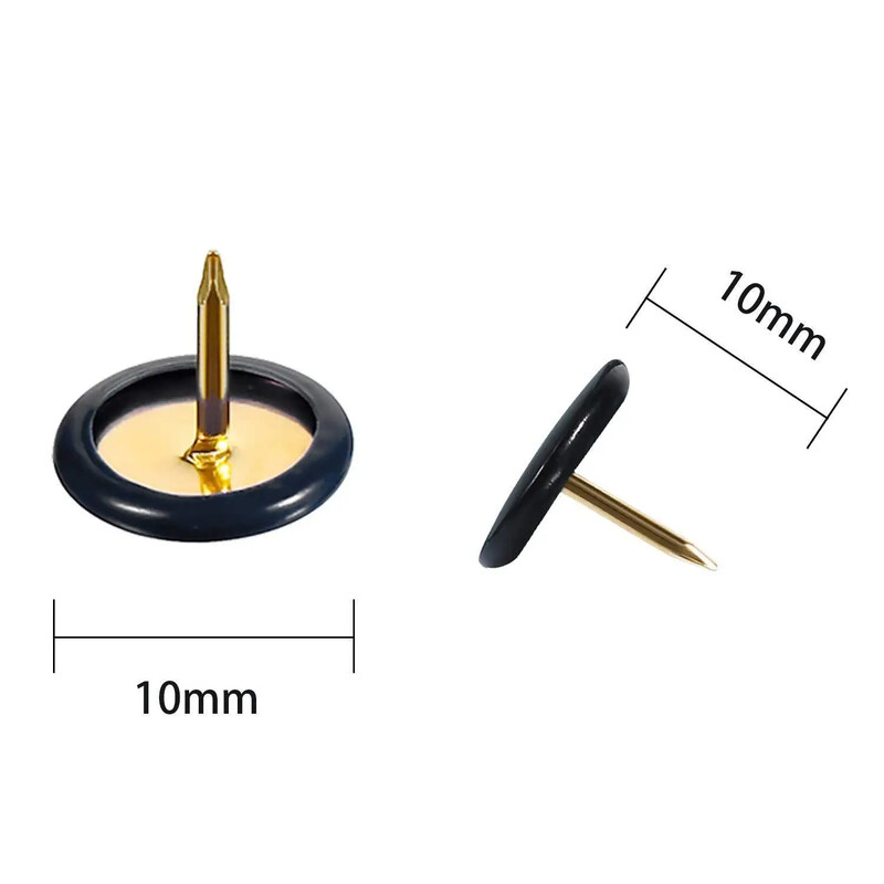 100 buc Știfturi de culoare decorative, multifuncționale, cu cap plat, ace de decorare a peretelui, ace foto, școală, birou