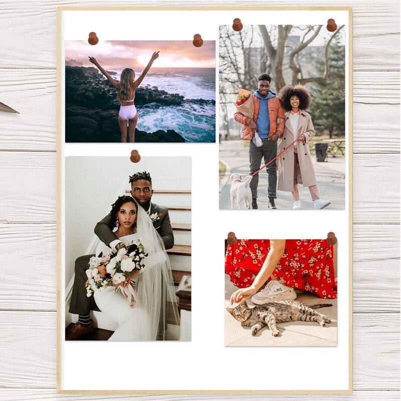 Știfturi din lemn Chins pentru hartă Ace de marcare Chipre din lemn pentru hartă cu vârf metalic pentru proiecte de artizanat pentru panou de plută