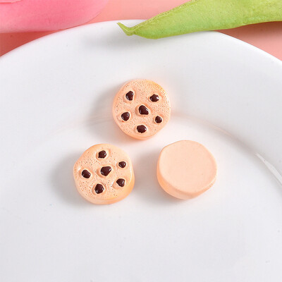 10 tk Šokolaadiküpsiste seeria vaigust lameda seljaga kabošonid juuksenõela jaoks DIY ehted käsitöö kaunistustarvikud