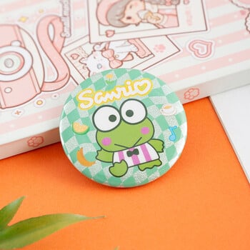 Sanrio Kurome Tinplate Badge PET Double Flash Silver Badge Jade Dog Bar Chirp Badge Spot Χονδρική