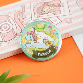 Sanrio Kurome Tinplate Badge PET Double Flash Silver Badge Jade Dog Bar Chirp Badge Spot Χονδρική