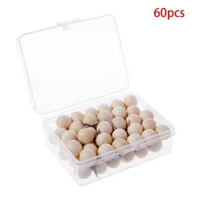 Y1UB 60 бр. Кръгла дървена щипка за креативни декоративни игли за рисуване за