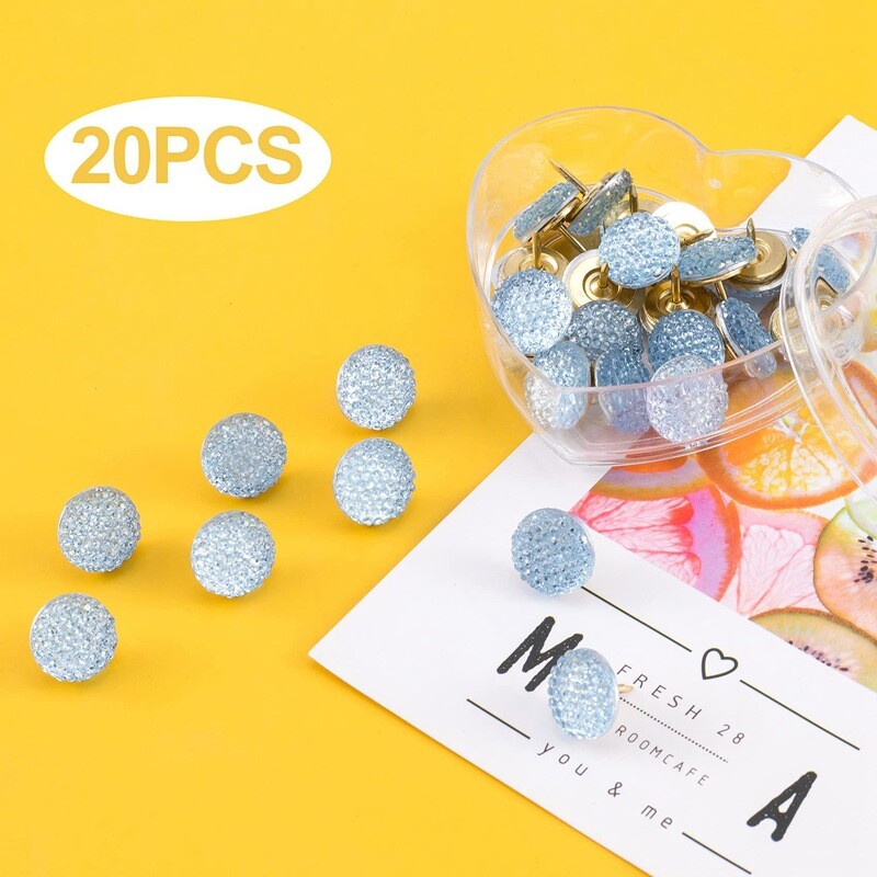 20PCS Miniaturi Flash Drill in forma de I Pushpin Pluta Tabla de perete Unghii Fotografii de perete Ace de împingere Decorativ Placă de plută Drăguț