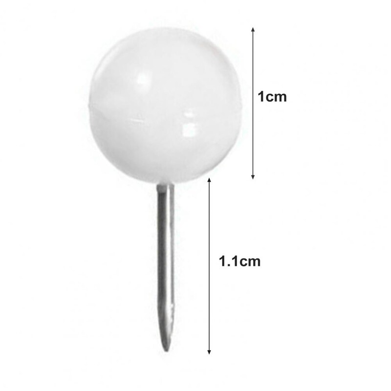 100 de ace de împingere pentru hărți multicolore, cu cap rotund, cu punct inoxidabil, cu design de miniaturi multicolore, știfturi pentru școală de birou