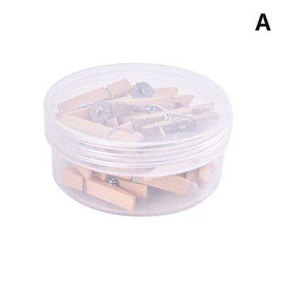 20 tk/Kassa- ja koolitarvete tihvtid Vastupidavad puidust klambriga tihvtid Dekoratiivsed sidemega pöidlakõlksud korktahvlile