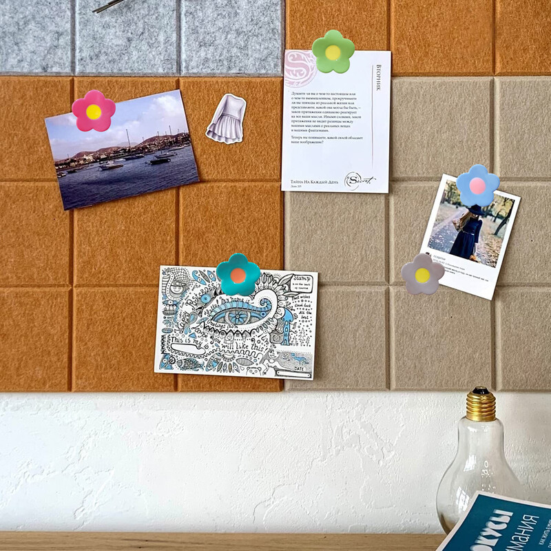 30 buc ace decorative pentru desen, rechizite de birou, ace Kawaii, rășină, în formă de floare, știfturi drăguțe pentru plăci de plută