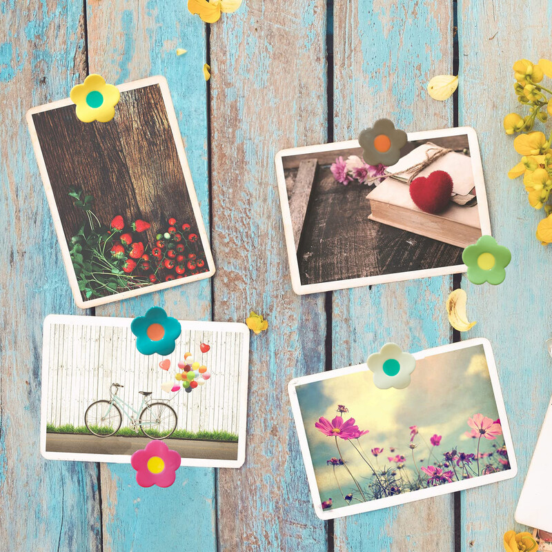30 buc ace decorative pentru desen, rechizite de birou, ace Kawaii, rășină, în formă de floare, știfturi drăguțe pentru plăci de plută