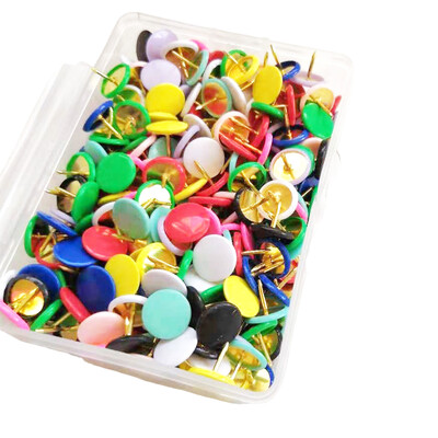 100 komada pribadača za plutenu ploču Ukrasne šarene pribadače za plutenu ploču Podsjetnici