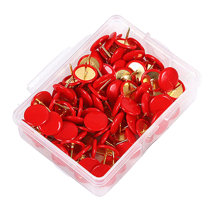 100 komada pribadača za plutenu ploču Ukrasne šarene pribadače za plutenu ploču Podsjetnici