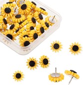 30 de bucăți floarea soarelui Push Pin Wall Buletin Nails Board Supply Office