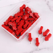 25/50 vnt Žemėlapio žymekliai Mediniai smeigtukai Nuotraukų smeigtukai Kamštinės lentos smeigtukai Smeigtukai