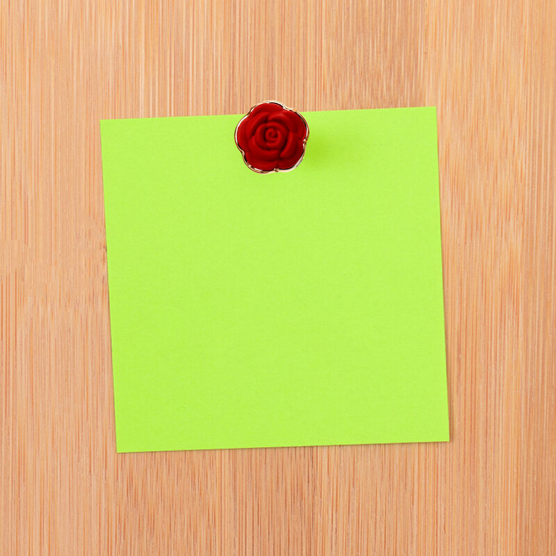 30 db Rózsavirág dekoratív tű, kis hüvelykujj fogók Térkép kellékek gombostűk fém mindennapi használatra gyanta kompakt formájú