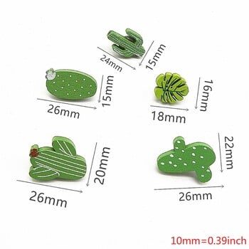 Πινέζες Push Thumbtacks Leaf Cactus for Notice Μαρκαδόροι από φελλό Φωτογραφίες τοίχου 30x