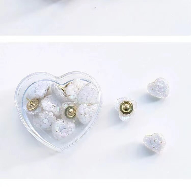 1 kast Armsad litrid Südamekujulised lamedad pildiküüned I-kujulised küüned Kunstlikud korgiviltplaadist pressküüned Dekoratiivsed pöidlad